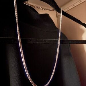 Cuban Chain Silver Necklace